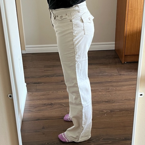 Zana Di Stretch Mid-Rise Flare Vintage Jeans - Off-White - Picture 11 of 11